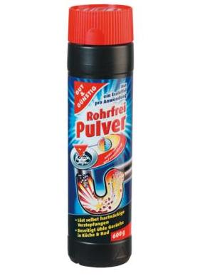 Thông tắc, Làm sạch đường ống với GUT  GUNSTIG Rohrfrei Pulver 600g